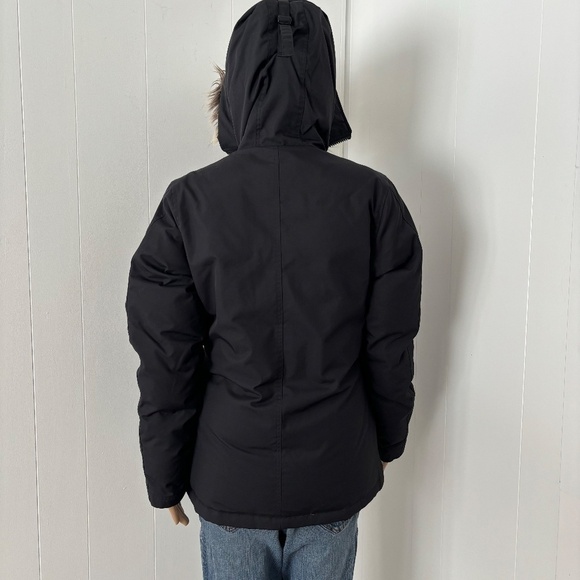 Ecko Red down & feather filled black parka size small EUC - Picture 3 of 15